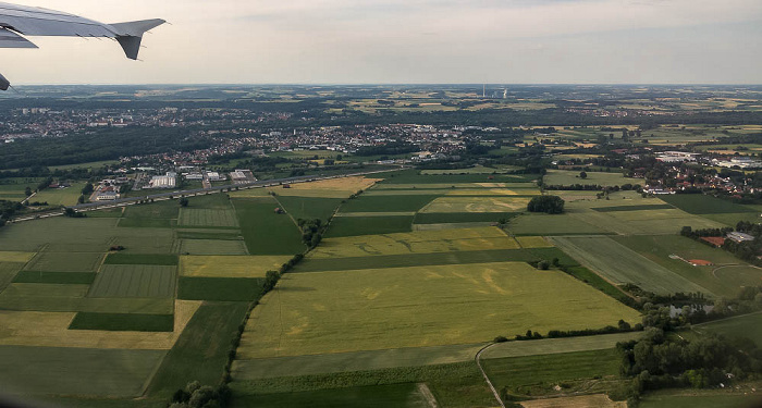 Bayern - Landkreis Freising: Freising Luftbild aerial photo