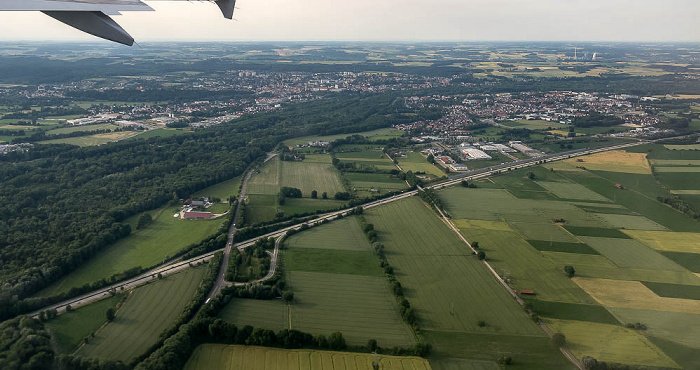 Bayern - Landkreis Freising: Freising Luftbild aerial photo