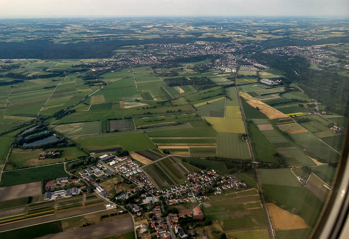 Bayern - Landkreis Freising: Freising Luftbild aerial photo