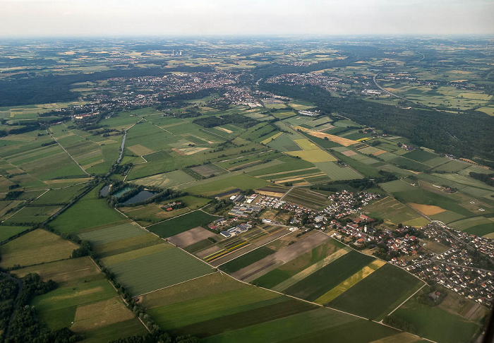 Bayern - Landkreis Freising: Freising Luftbild aerial photo