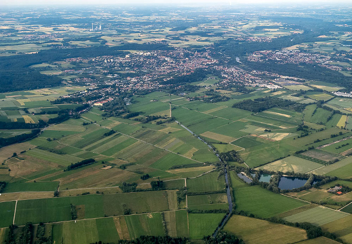 Bayern - Landkreis Freising: Freising Luftbild aerial photo