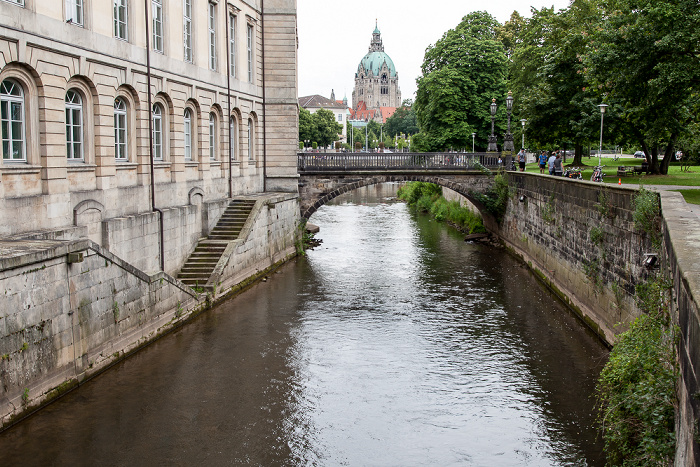 Hannover Altstadt: Leine Leineschloss Neues Rathaus