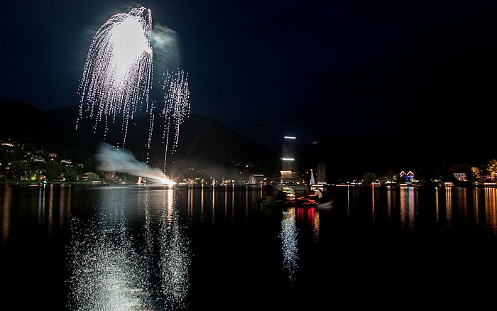 Rottach-Egern Tegernsee (Egerner Bucht): Seefest-Feuerwerk