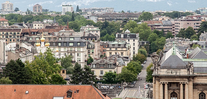 Blick von der Cathédrale Saint-Pierre (Kathedrale St. Peter): Cité-Centre Genf