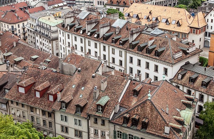 Blick von der Cathédrale Saint-Pierre (Kathedrale St. Peter): Cité-Centre Genf