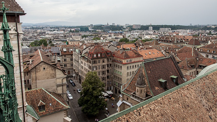 Genf Blick von der Cathédrale Saint-Pierre (Kathedrale St. Peter): Cité-Centre