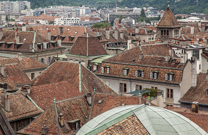 Genf Blick von der Cathédrale Saint-Pierre (Kathedrale St. Peter): Cité-Centre