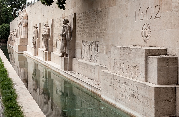 Genf Cité-Centre: Parc des Bastions - Internationale Reformationsdenkmal (Monument international de la Réformation)