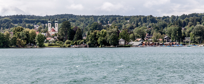 Starnberger See, St. Joseph, Brahms-Pavillon (ehem. Fischerhaus) Tutzing