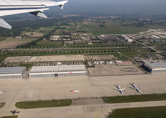 München Flughafen Franz Josef Strauss Luftbild aerial photo