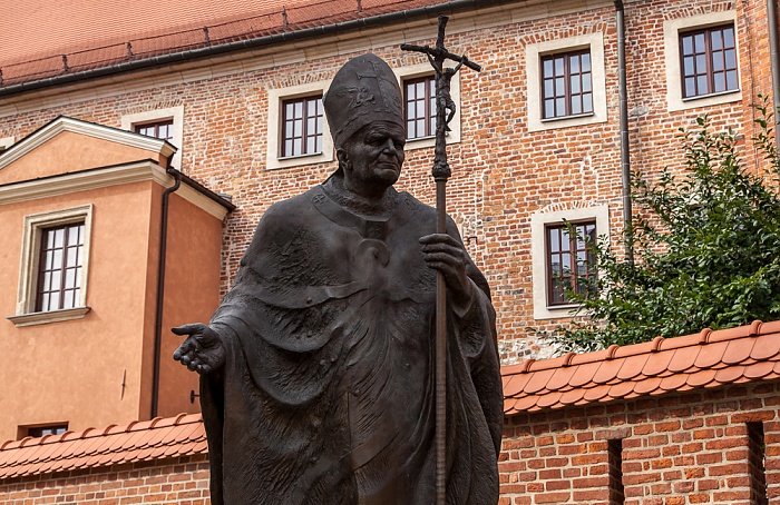 Krakau Wawel: Denkmal für Papst Johannes Paul II.