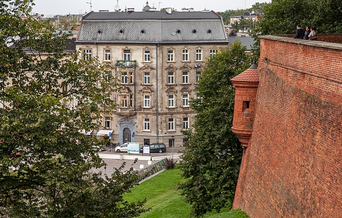 Blick vom Wawel: Ulica Powisle Krakau