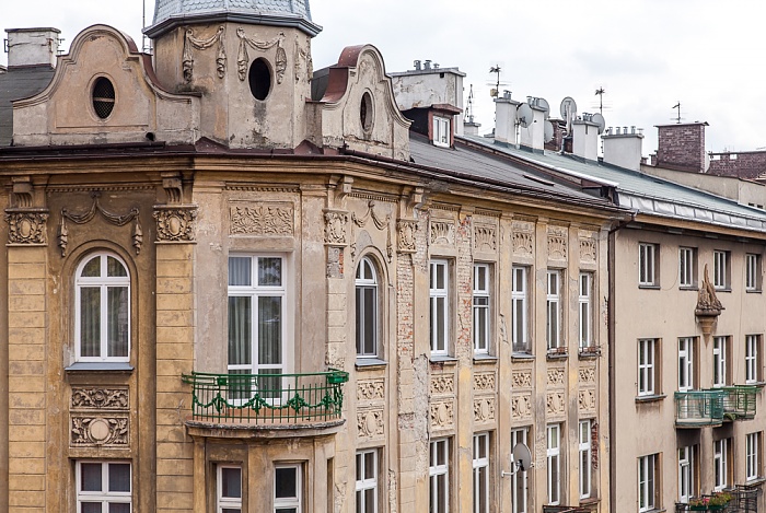 Krakau Blick vom Wawel: Bernardynska / Ulica Smocza