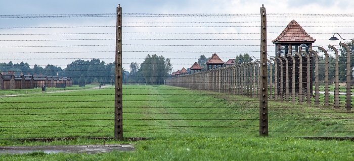 Staatliches Museum Auschwitz-Birkenau: Konzentrationslager Auschwitz-Birkenau - Stacheldrahtzaun und Wachtürme