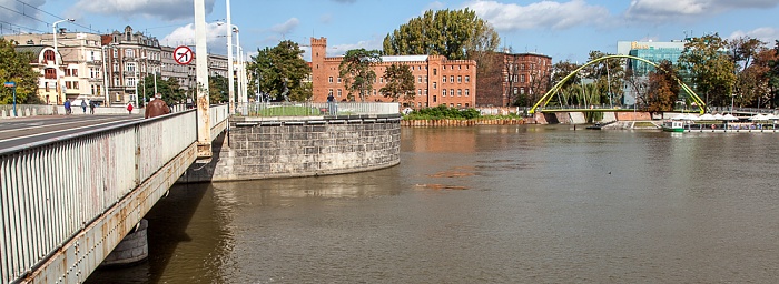 Stare Miasto: Oder und Universitätsbrücke (Most Uniwersyteckie) Breslau