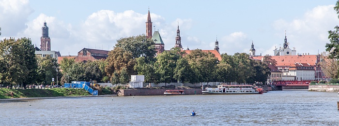 Blick von der Dominsel: Oder und Stare Miasto Breslau