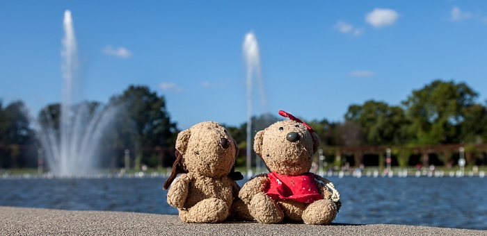 Breslau Scheitniger Park (Park Szczytnicki): Wroclaw Multimedia-Brunnen - Teddy und Teddine