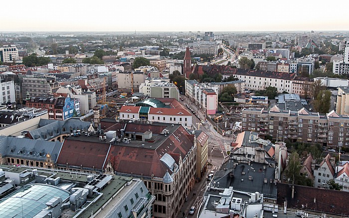 Breslau Stare Miasto: Blick vom Turm der Elisabethkirche Kathedrale der Geburt der seligen Jungfrau Maria Nikolaistraße