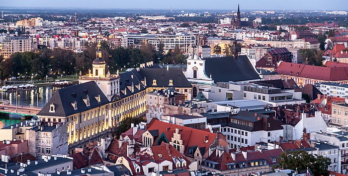 Stare Miasto: Blick vom Turm der Elisabethkirche - Universität Breslau Breslau