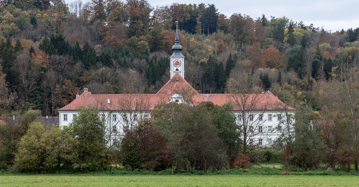 Isartal: Kloster Schäftlarn mit der St.-Dionys-Kirche (Klosterkirche) Schäftlarn