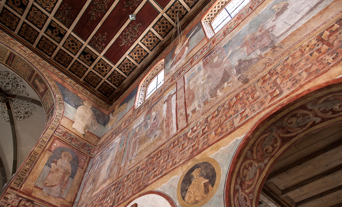 Insel Reichenau Oberzell: Basilika St. Georg - Langhaus Südseite