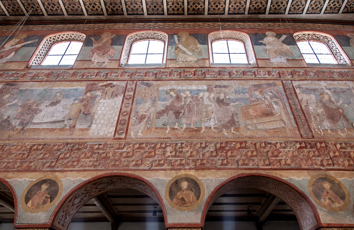 Insel Reichenau Oberzell: Basilika St. Georg - Langhaus Südseite