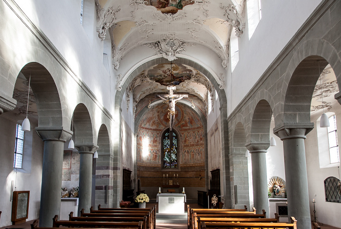 Insel Reichenau Niederzell: Basilika St. Peter und Paul - Langhaus und Ostapsis