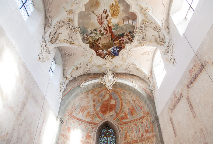 Niederzell: Basilika St. Peter und Paul - Langhaus und Ostapsis Insel Reichenau