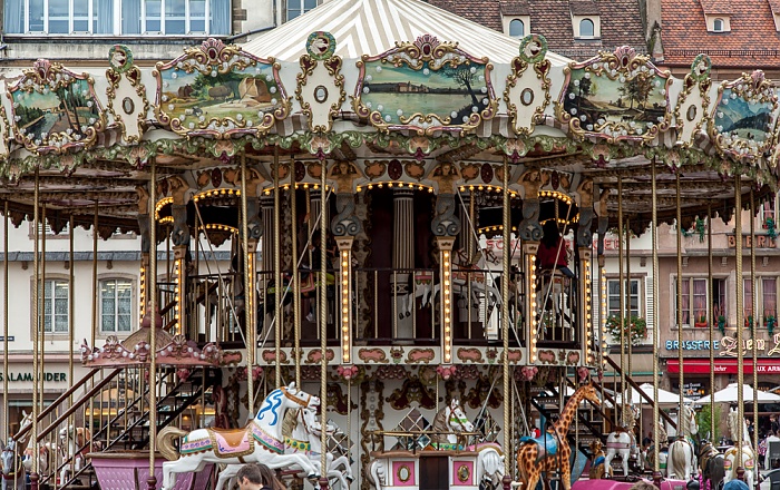 Straßburg Grande Île: Place Gutenberg - Karussell