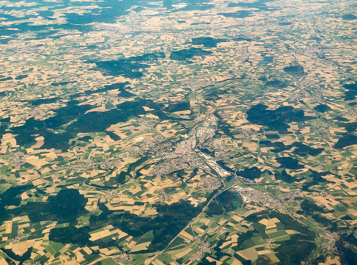 Baden-Württemberg - Landkreis Biberach: Biberach an der Riß Luftbild aerial photo