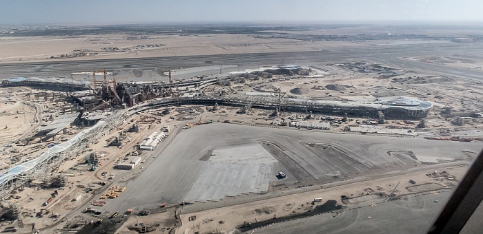 Abu Dhabi International Airport: Baustelle des Midfield Terminals Abu Dhabi