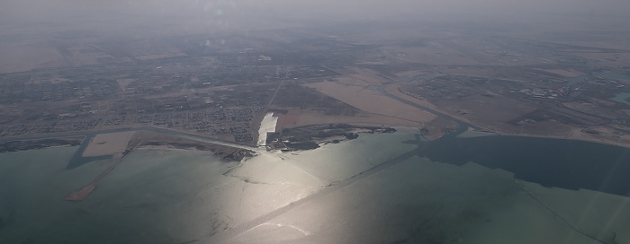 Abu Dhabi Persischer Golf Al Bahia City Luftbild aerial photo
