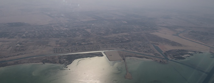 Abu Dhabi Al Bahia City Persischer Golf Luftbild aerial photo