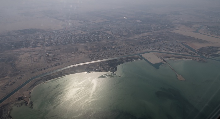 Abu Dhabi Al Bahia City Persischer Golf Luftbild aerial photo