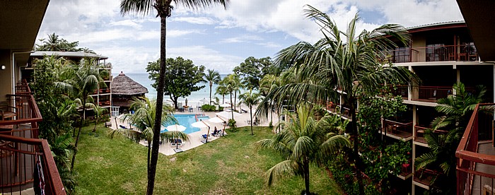 Beau Vallon Blick aus dem Coral Strand Hotel Beau Vallon Beach