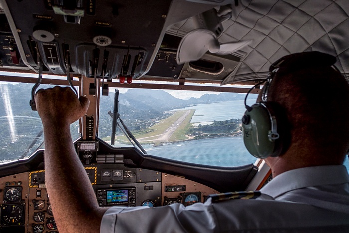 Cockpit der DHC-6 Twin Otter-400 Indischer Ozean Seychellen