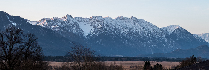 Murnau Blick aus dem Hotel Alpenhof: Bayerische Voralpen