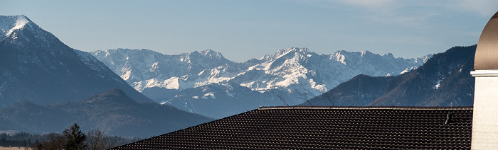 Murnau Blick aus dem Hotel Alpenhof: Bayerische Voralpen