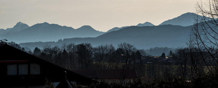 Murnau Blick aus dem Hotel Alpenhof: Bayerische Voralpen