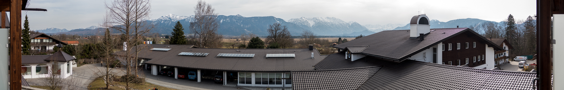 Blick vom Alpenhof: Bayerische Voralpen Murnau