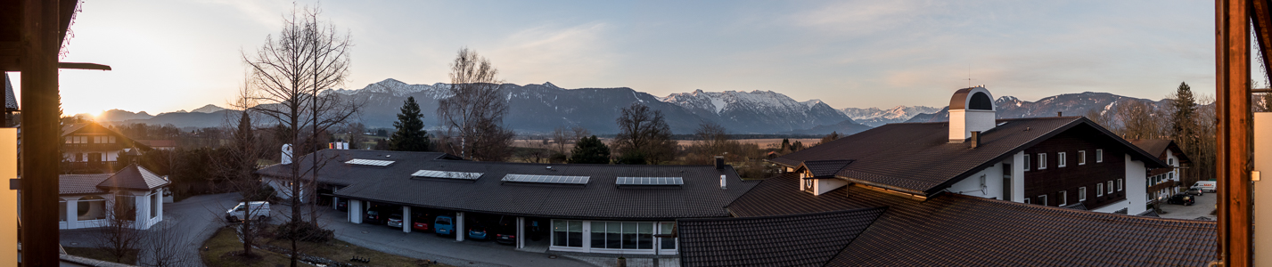 Blick vom Alpenhof: Bayerische Voralpen Murnau