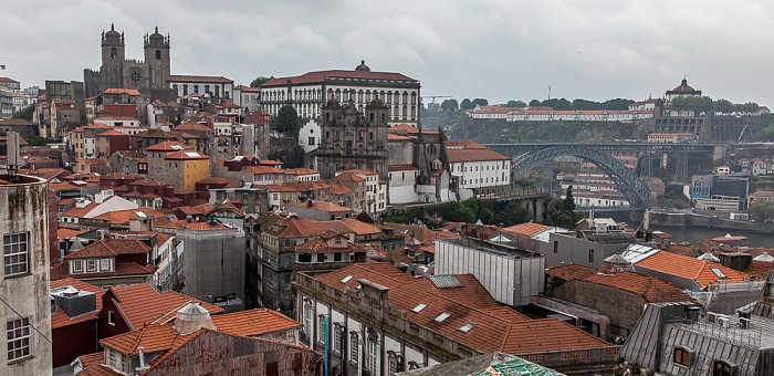 Blick vom Miradouro da Rua São Bento da Vitória: Centro Histórico Porto
