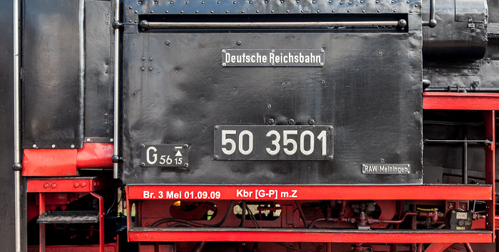 Bahnhof Zollhaus (Sauschwänzlebahn/Wutachtalbahn): Dampflokomotive 50 3501 Blumberg