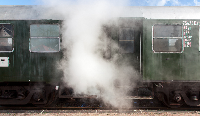 Blumberg Bahnhof Zollhaus (Sauschwänzlebahn/Wutachtalbahn): Dampfzug