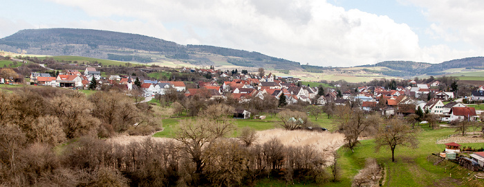 Sauschwänzlebahn (Wutachtalbahn): Blick vom Talübergang Fützen - Fützen Schwarzwald