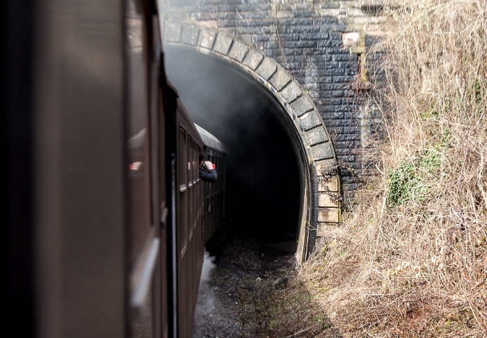 Schwarzwald Sauschwänzlebahn (Wutachtalbahn): Einfahrt zum Großen Stockhalde-Tunnel Grimmelshofen Großer Stockhalde-Tunnel Grimmelshofen