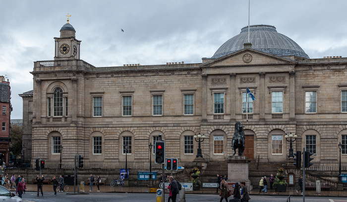 Edinburgh New Town: Princes Street / Waterloo Place - General Register House (Nat. Records of Scotland, Nat. Archives of Scotland) Duke of Wellington Statue National Archives of Scotland National Records of Scotland