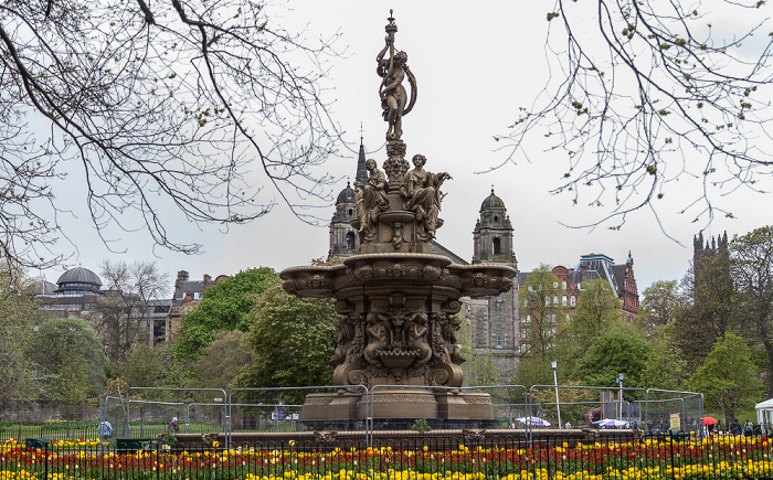 New Town: Princes Street Gardens - Ross Fountain Edinburgh