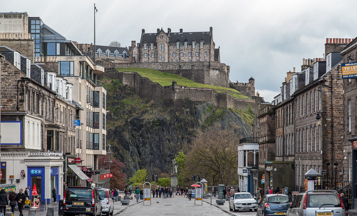 Edinburgh New Town: Castle Street Castle Rock Edinburgh Castle