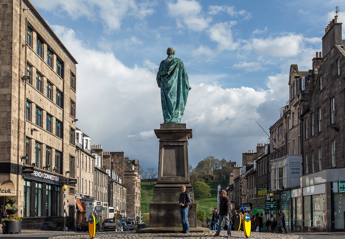 Edinburgh New Town: George Street - William Pitt Statue Frederick Street